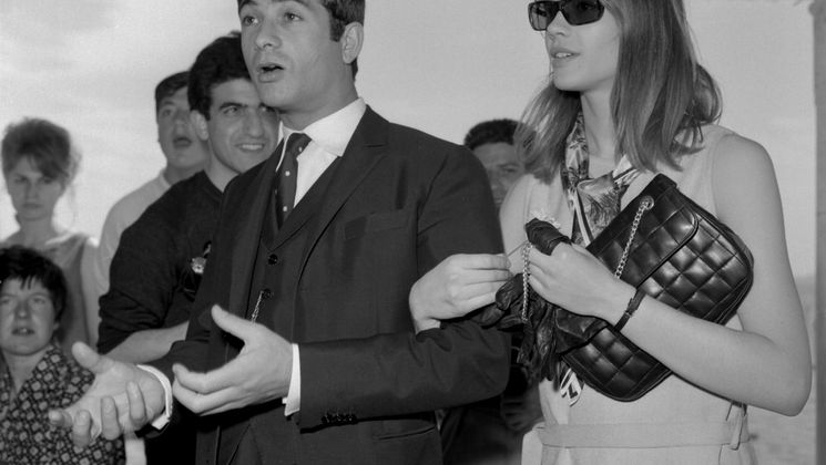 Jean-Claude Brialy, Françoise Hardy © STAFF / AFP