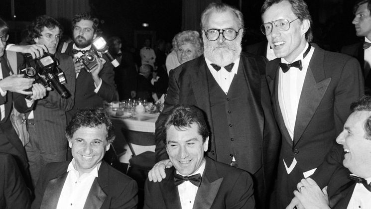 Joe Pesci, Robert de Niro, Sergio Leone, James Wood, Danny Aiello - Once Upon a Time in America © Ralph Gatti / AFP