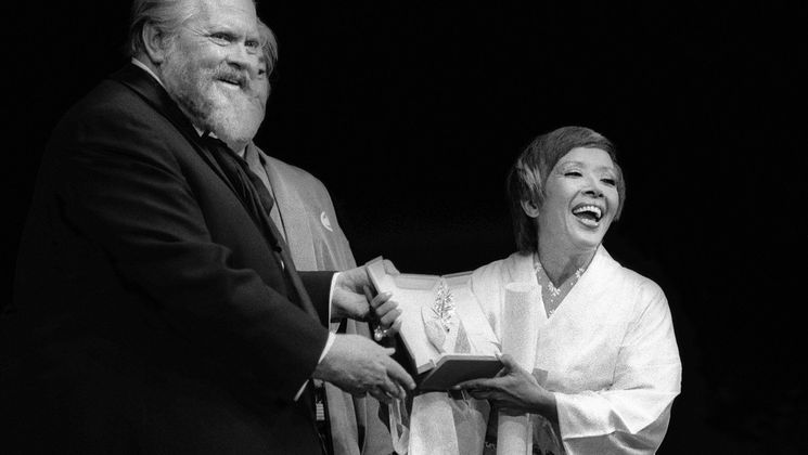 Sumiko Sakamoto, Shohei Imamura, Palme d'or - Narayama-Bushi-Ko (La Ballade De Narayama) - Orson Welles © Ralph Gatti - Gabriel Duval / AFP