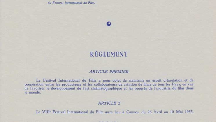 Règlement officiel, 1955 © FDC