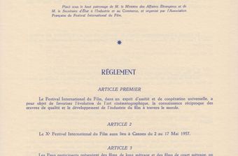 Règlement officiel, 1957