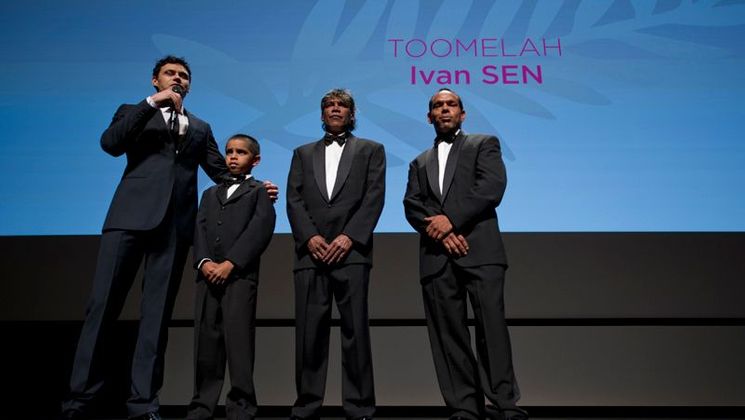 Ivan Sen, Daniel Conners, Michael Conners, Christopher Edwards - Screening of the film Toomelah © FIF/Aurore Maréchal