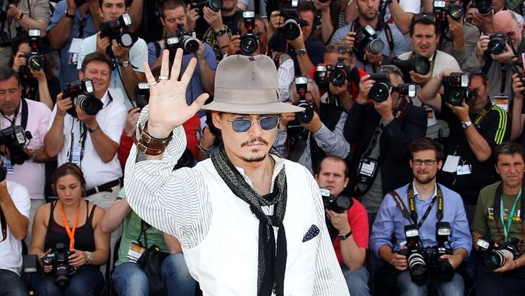 Johnny Depp - Photocall - Pirates des Caraïbes © AFP
