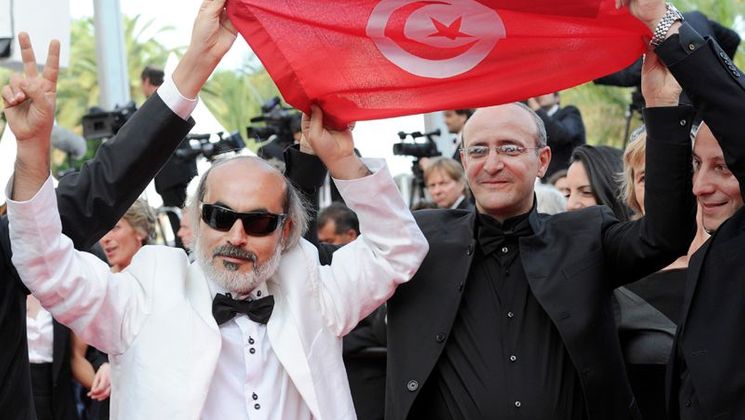 Délégation tunisienne - Montée des Marches © FIF/Aurore Maréchal