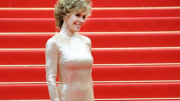 Jane Fonda - Red Steps © AFP