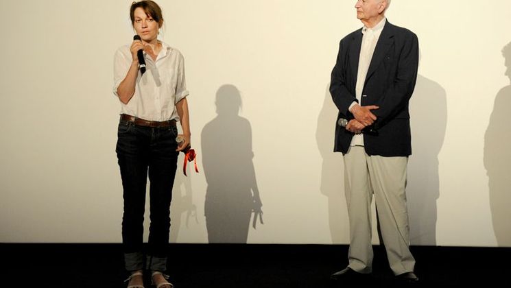 Doroteya Droumeva, Gilles Jacob - First Prize of the Cinefondation with Der Brief © FIF/Aurore Maréchal