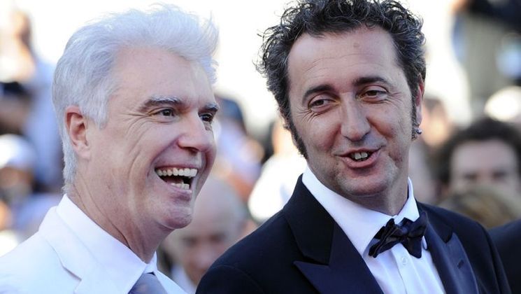 David Byrne, Paolo Sorrentino - Montée des Marches - This Must Be The Place © AFP