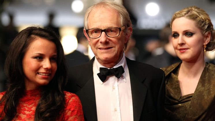 Jasmin Riggins, Ken Loach, Siobhan Reilly - Red step - The Angels' Share © AFP