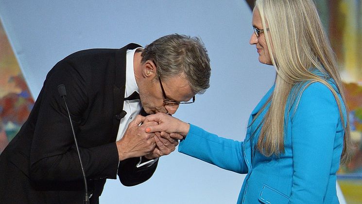 Lambert Wilson and Jane Campion- Opening ceremony © AFP