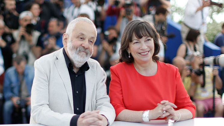 Mike Leigh et Marion Bailey - Photocall - Mr. Turner © AFP