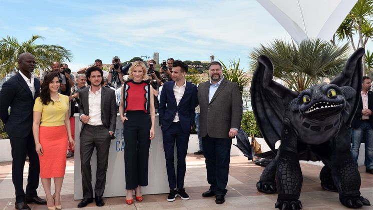 The film crew - Photocall - How to Train Your Dragon 2 © AFP