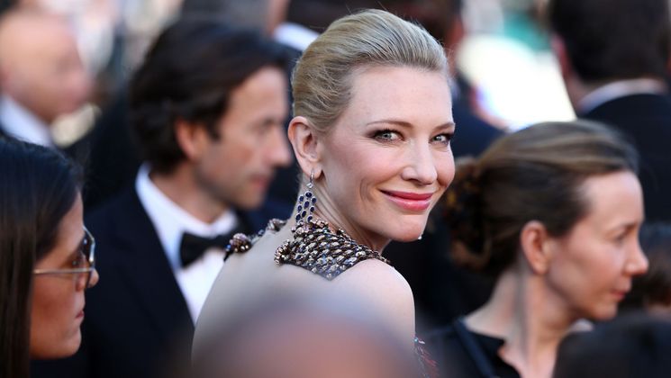Cate Blanchett - Montée des marches - Dragons 2 © AFP