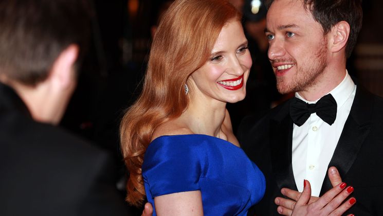 Jessica Chastain and James McAvoy - Red carpet - The Disappearance of Eleanor Rigby © FDC / G. Lassus-Dessus