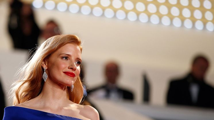 Jessica Chastain - Montée des marches - The Disappearance of Eleanor Rigby © AFP / V. Hache