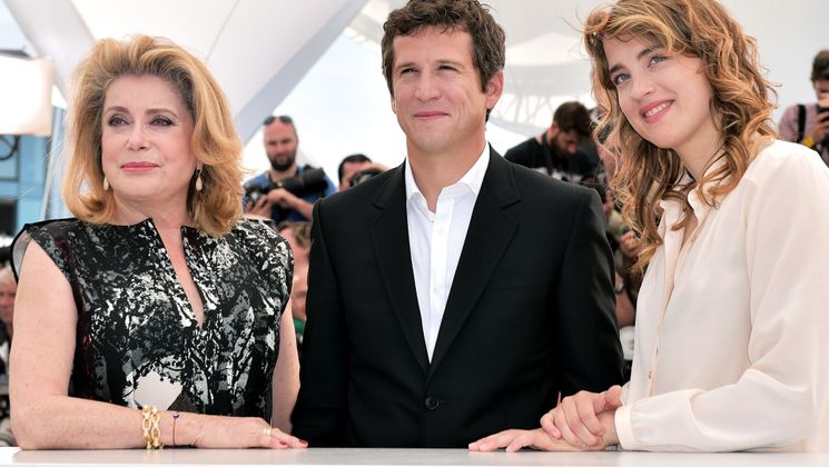 Catherine Deneuve, Guillaume Canet et Adèle Haenel - Photocall - L'homme qu'on aimait trop © AFP / B. Langlois