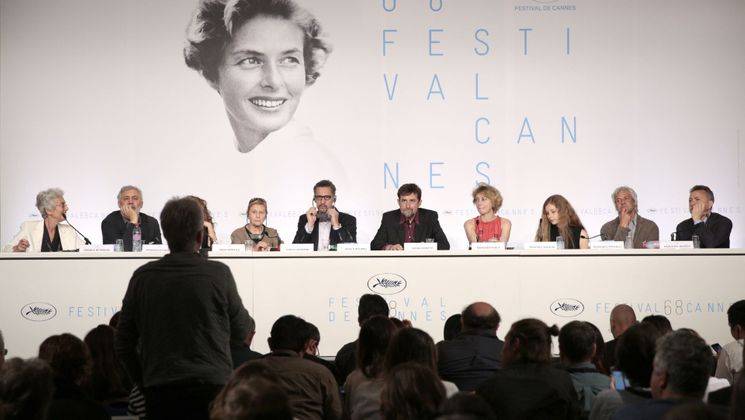 Film crew - Press conference - Mia Madre (My Mother) © FDC / Mathilde Petit