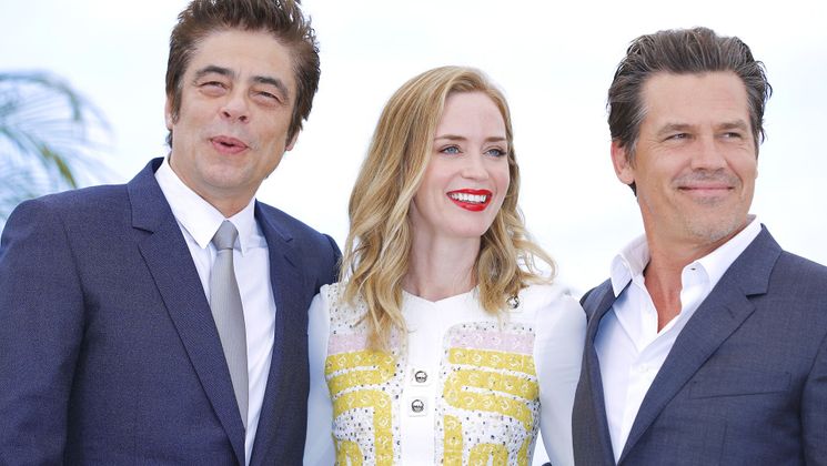 Benicio del Toro, Emily Blunt, Josh Brolin - Photocall - Sicario © FDC / Cyril Duchene