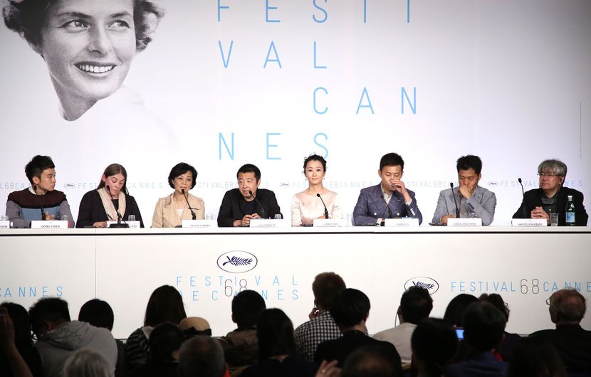 Équipe du film - Conférence de presse - Shan He Gu Ren (Moutains May Depart) © FDC / Théophile Delange
