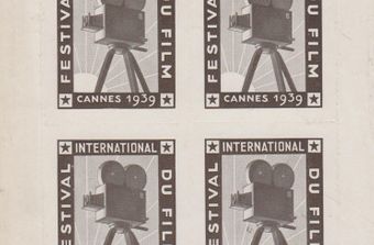 Timbres postaux édités pour 1er Festival International du Film de Cannes