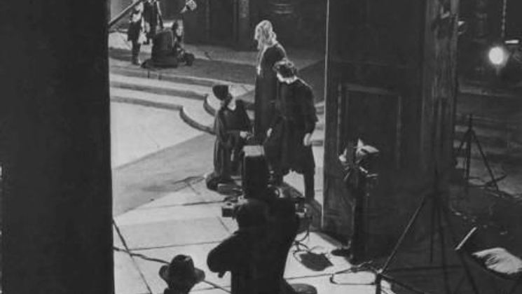 Eisenstein sur un tournage en 1944