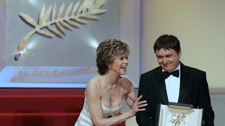 Jane Fonda, Christian Mungiu - Palme d'Or © AFP