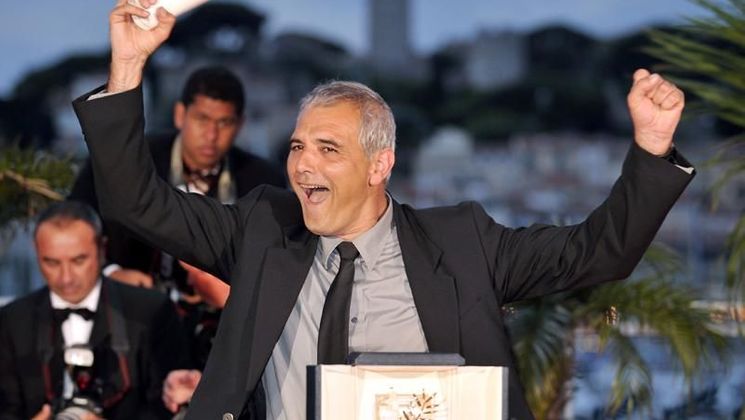 Laurent Cantet, Palme d'or for "The Class" © AFP