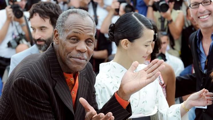 Danny Glover, Yoshino Kimura. Photocall of the opening film: Blindness by Fernando Meirelles.  © AFP