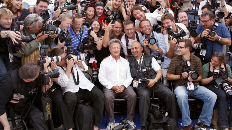 Dustin Hoffman, Photocall of the film Kung Fu Panda © AFP