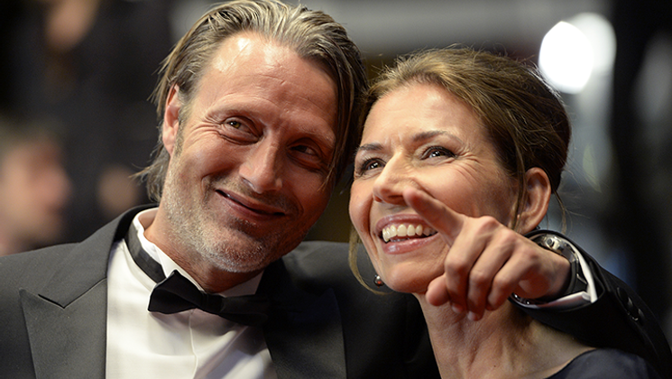 Mads Mikkelsen and Hanne Jakobsen © AFP