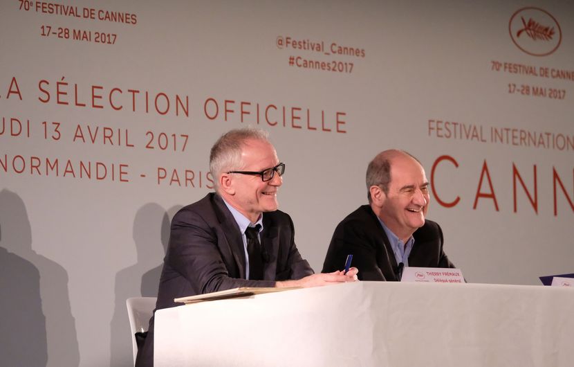 Thierry Frémaux et Pierre Lescure - Conférence de Presse 2017 © Olivier Vigerie / FDC