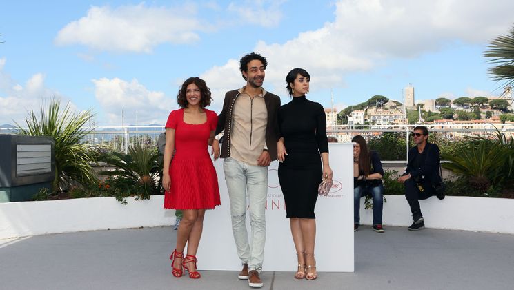 Kaouther Ben Hania, Ghanem Zrelli et Mariam Al Ferjani - Aala Kaf Ifrit (La Belle et la Meute) © Christophe Bouillon / FDC