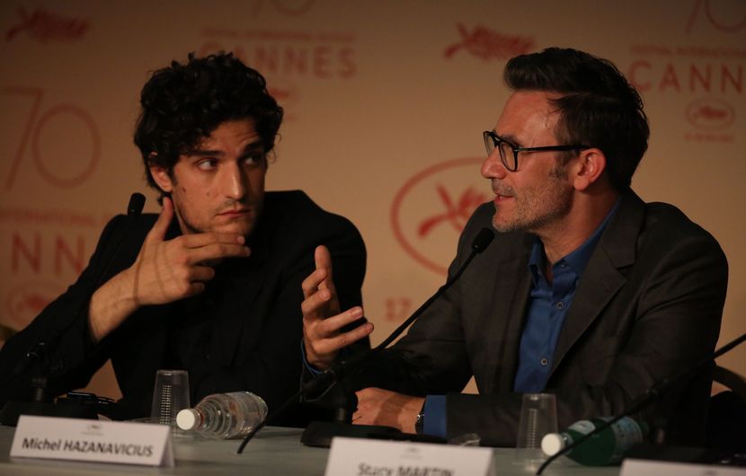 Louis Garrel and Michel Hazanavicius - Le Redoutable (Redoutable) © Christophe bouillon / FDC