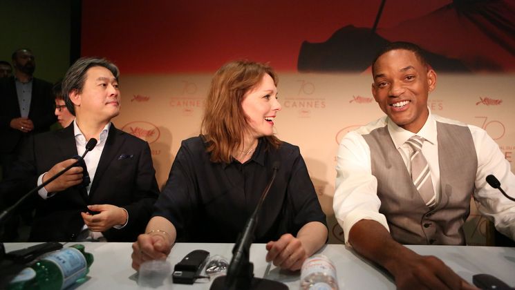 Park Chan Wook, Maren Ade and Will Smith, Members of the Feature Films Jury © Christophe Bouillon / FDC