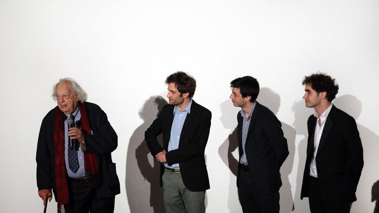 Jean Douchet, Vincent Haasser, Guillaume Namur et Fabien Hagège - L’enfant agité © François Silvestre de Sacy / FDC
