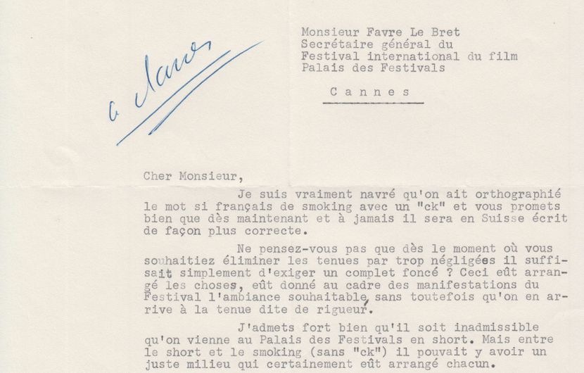 Correspondence between Robert Favre Le Bret and a journalist © FDC