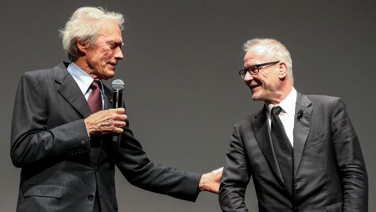 Clint Eastwood and Thierry Frémaux - Unforgiven © Valery Hache / AFP