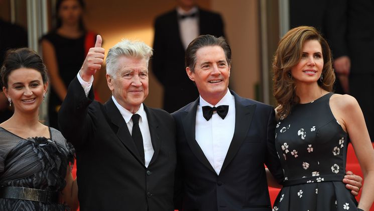 Emily Stofle, David Lynch, Kyle MacLachlan and Desiree Gruber - Twin Peaks © Anne-Christine Poujoulat / AFP