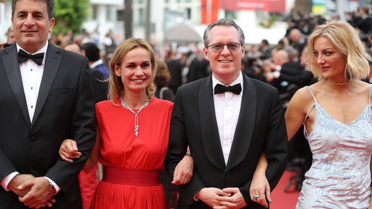 Dror Moreh, Sandrine Bonnaire, Lorenzo Codelli and Lucy Walker, Members of the L'Œil d'or Jury © Valery Hache / AFP