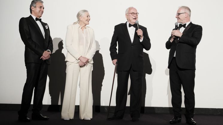 Charles S.Cohen, Vanessa Redgrave et James Ivory and Thierry Frémaux - Howards End © Cyril Duchêne / FDC