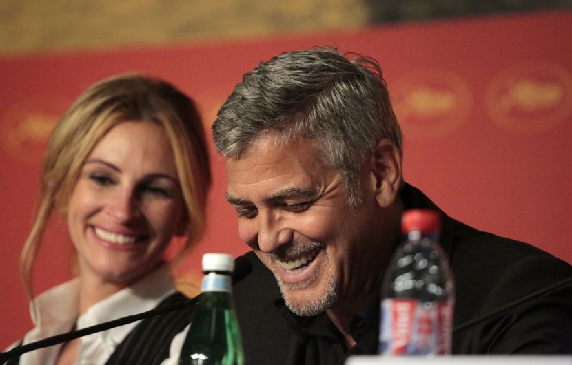 Julia Roberts et George Clooney - Money Monster © Mathilde Petit / FDC