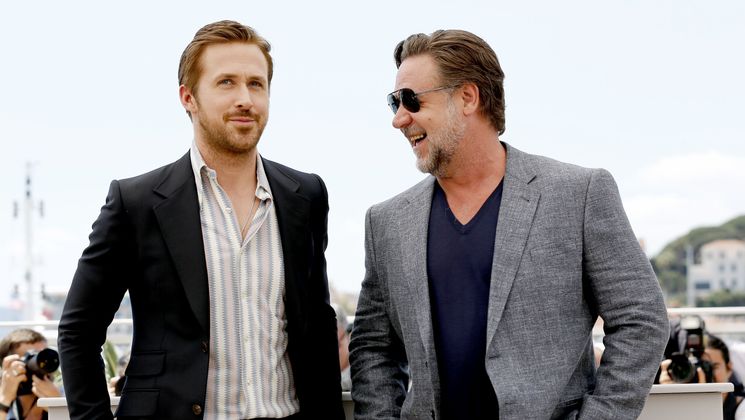 Ryan Gosling et Russel Crowe - The Nice Guys © Thomas Leibreich / FDC