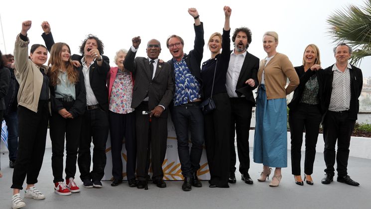 Team of the film The State Against Mandela And The Others © Mathilde Petit /FDC