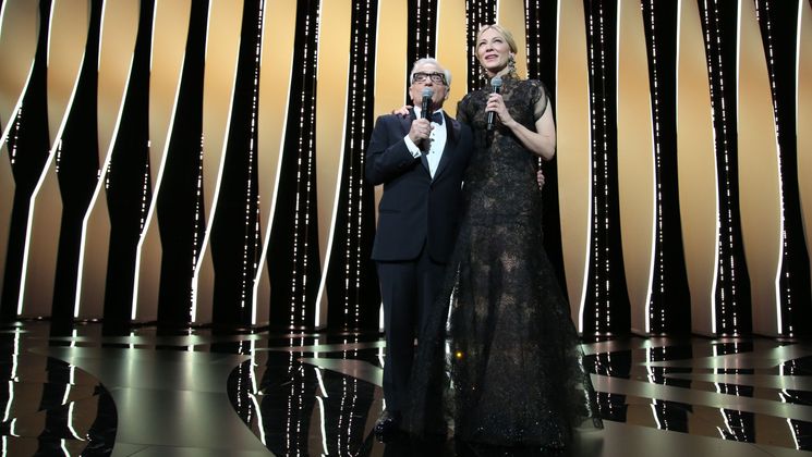 Martin Scorsese et Cate Blanchett – Cérémonie d’ouverture © Christophe Bouillon/FDC