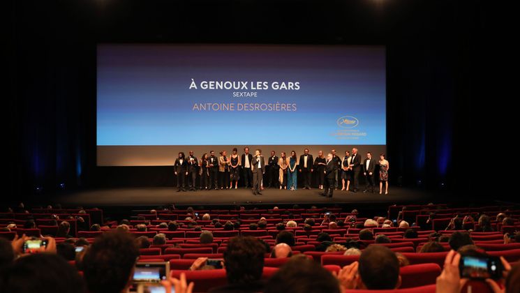 Team of the film À genoux les gars (Sextape) © Déborah Néris /FDC