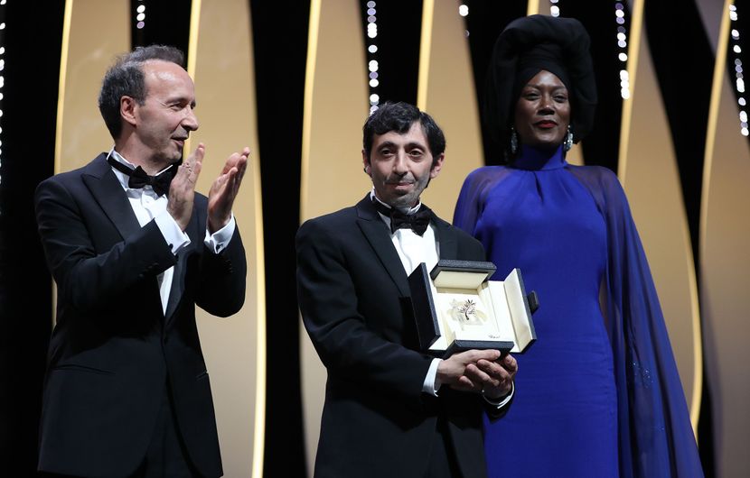 Marcello Fonte - Best performance by an actor   - Dogman, with Roberto Benigni and Khadja Nin © Valery Hache/AFP
