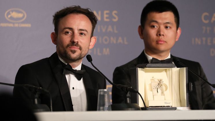 Short Films Winners  : Charles Williams - Palme d'or (All These Creatures) and  Wei Shujun - Special Mention from the Jury (On The Border) © François Silvestre De Sacy /FDC