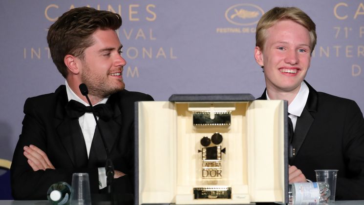 Lukas Dhont - Caméra d’or - Girl, avec Victor Polster © Andreas Rentz/Getty Images