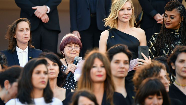 Céline Sciamma, Agnès Varda, Cate Blanchett, Ava DuVernay - Montée des Marches de 82 femmes de cinéma © Alberto Pizzoli/AFP