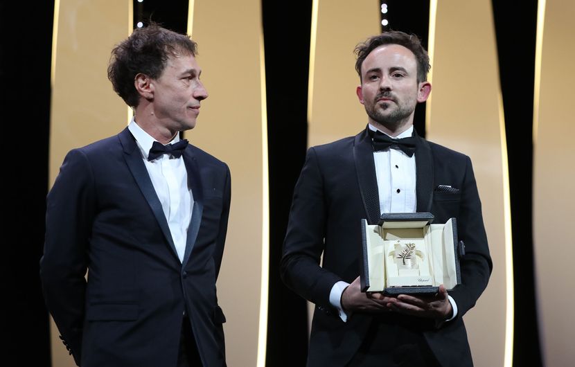 Charles Williams - Palme d'Or for Best Short Film - All These Creatures - with Bertrand Bonello © Valery Hache/AFP