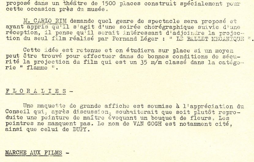 Extrait 2 du conseil d'administration du 1er mars 1960 © FDC